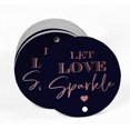 thumbnail image 2 of Inkdotpot Real Rose Gold Foil Let Love Sparkle Wedding Tags Favor Hang Paper Tags 100 Pieces, 2 of 6