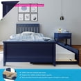 thumbnail image 2 of BEDSMART Lit Simple en Bois Massif avec Tiroir-Lit / Bleu, 2 of 7