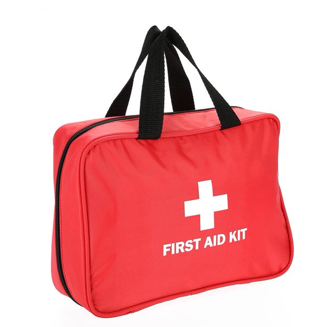 DEELLEEO Emergency Case Home Outdoor Travelling Medical Storage Box Case First Aid Bag Emergency Red Emergency Medical Bag