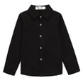 thumbnail image 4 of LSLJS Chemise à Manches Longues Boutonnée pour Tout-Petits Garçons, Haut Décontracté, Chemise à Col Rabattu, Chemises Habillées pour Enfants, Cadeaux pour Enfants, 4 of 7
