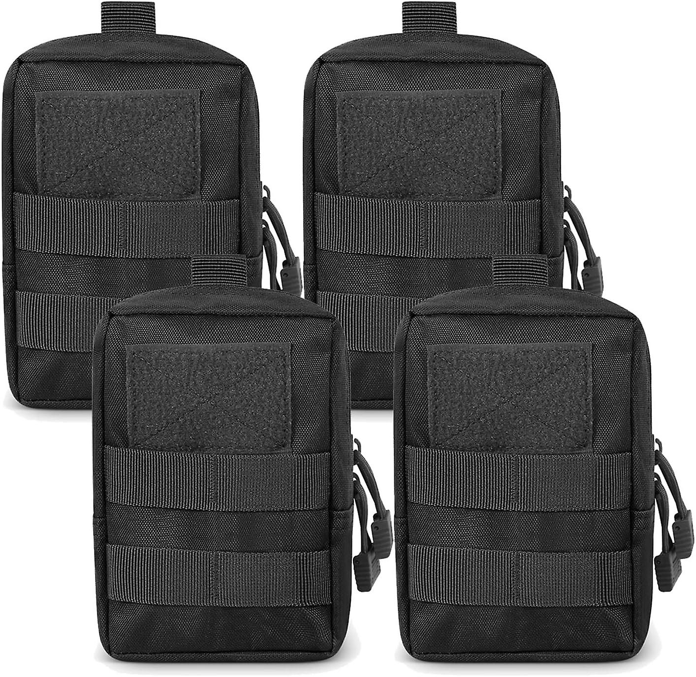 4-pack Molle Pouch Tactical Utility Edc Waist Bag Pack