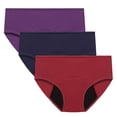 thumbnail image 1 of Erwazi Culottes Hipster Sans Coutures pour Femmes, Culottes Invisibles, Slip Doux Extensible, Bikini, Lot de 3, 1 of 9
