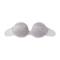 thumbnail image 2 of Qertyioot Ladies Strapless Gathering Invisible Bra Glossy Breast Stickers Seamless Bra Silicone Underwear, 2 of 3