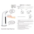 thumbnail image 3 of Automatic Soap Dispenser Touchless Refill Soaps Pump 400ml Battery Operated Waterproof Sensor Liquid Dispensers Bathroom Hotel Silver, 3 of 9
