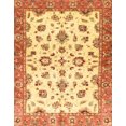 thumbnail image 1 of Ahgly Company Indoor Rectangle Abstract Chrome Gold Yellow Oriental Area Rugs, 2' x 3', 1 of 6