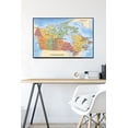 thumbnail image 4 of Map - Canada Wall Poster, 22.375" x 34" Framed, 4 of 4