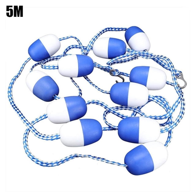 Corde de Séparation de Sécurité pour Piscine 5M Corde Flottante Ligne de Nage 7cm Boules