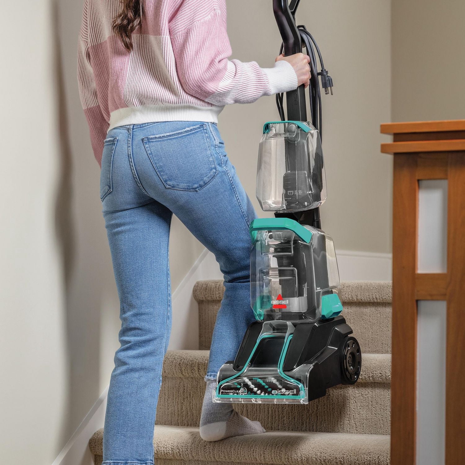 BISSELL PowerClean TurboBrush Pet Lightweight Full-Sized Carpet Deep Cleaner 3938C