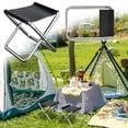 thumbnail image 2 of CHUANK Chaise Pliante de Camping Liquidation Chaise de Pêche avec Sac de Rangement Chaise Pliante d'Extérieur Tabouret de Pêche Compact Tabouret de Camping Portable Chaise de Sac à Dos avec Tissu Oxford Rouge, 2 of 3