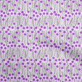 thumbnail image 1 of oneOone Rayon Purple Fabric Abstract Floral Sewing Craft Projects Fabric Prints By Yard 56 Inch Wide, 1 of 5