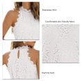 thumbnail image 1 of Tank , Fashionable Sleeveless Shirt Keyhole Back Stylish  For Summer White S, 1 of 6