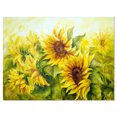 thumbnail image 2 of Tournesols Ensoleillés Jaune Vif - Peinture Florale sur Toile, 2 of 3