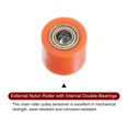 thumbnail image 4 of Unique Bargains 10mm Chain Roller Pulley Tensioner Wheel Guide Cylinder Type for Bike Sliding Door, Orange, 4 of 6