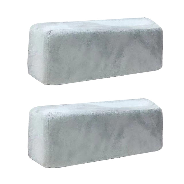 Rongfmy 2x Anti Slip Upgrade Memory Foam Washable for Swivel Chair Gaming Chair Gray