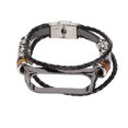 thumbnail image 3 of Watch Bracelets, Comfortable Skin Friendly Easy Install Exquisite Retro Leather Strap  For Mi Band 6 Smartwatch Black And Black, 3 of 8