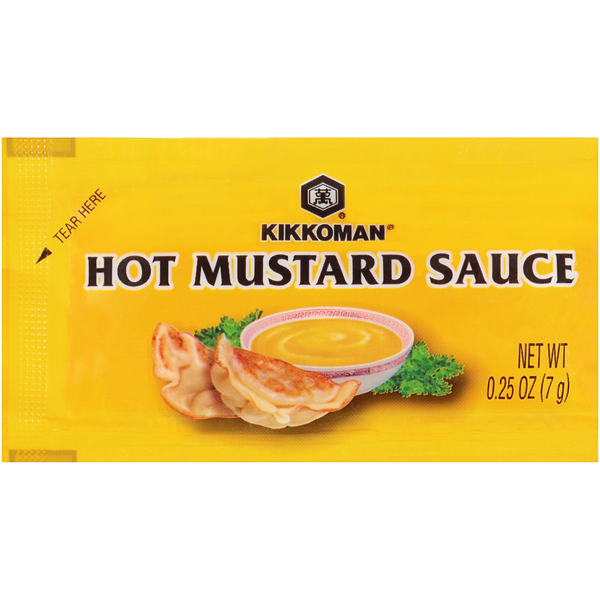 Kikkoman 7 Gram Hot Mustard Sauce Packet - 500/Case
