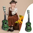 thumbnail image 1 of Meitianfacai Children's Hippopotamus Pattern Guitar Ukulele Simulation Playable Instrument Early Education Enlightenment Toy, Green, 1 of 6