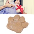 thumbnail image 4 of Pet Monument, Resin DIY Lettering Comforting Weatherproof Exquisite European Style Pawprint Memorial Stone  For Garden For Dog Sandy Yellow, 4 of 8