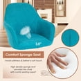 thumbnail image 4 of FDW Metal Arm Dining Chairs, Blue (Set of 2), 4 of 7