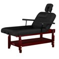 thumbnail image 1 of Master Massage 31 Pouces Montclair Table de Massage Fixe Salon Lit de Beauté avec Tablette en Noir, 1 of 5