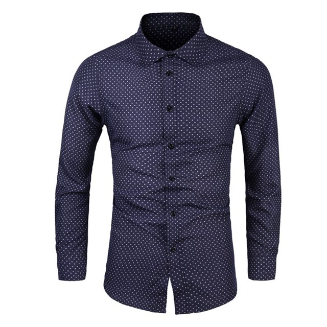 Chemises pour Hommes Chemise Formelle à Imprimé Coloré Manches Longues Col Rabattu Blouse Chemise