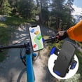 Support De Téléphone Rotatif 360° Pour Scooter/moto/vélo – Pince Ajustable 4,8-6,8 Pouces, PVC/aluminium, Verrouillage En 1s, Anti-rayures