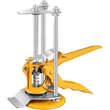 Hand Tool Lift - Saver Force Arm - Steel Tile Height Adjustment - for Building Walls, Tiles, Door Panels, Cabinets (Yellow)