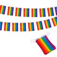 thumbnail image 4 of 2 Pieces Pride Rainbow Flag Banner Pride Banner 40 Flags Decoration, 4 of 9