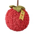 thumbnail image 1 of Ohufall Fuzzy Ball Hand Towel With Hanging Loop For Bathroom Cute Fruit Decorative Ball Towel Soft Absorbent Ball Towel Sets For Kitchen Bathroom Hand Towels For Bathroom, 1 of 5