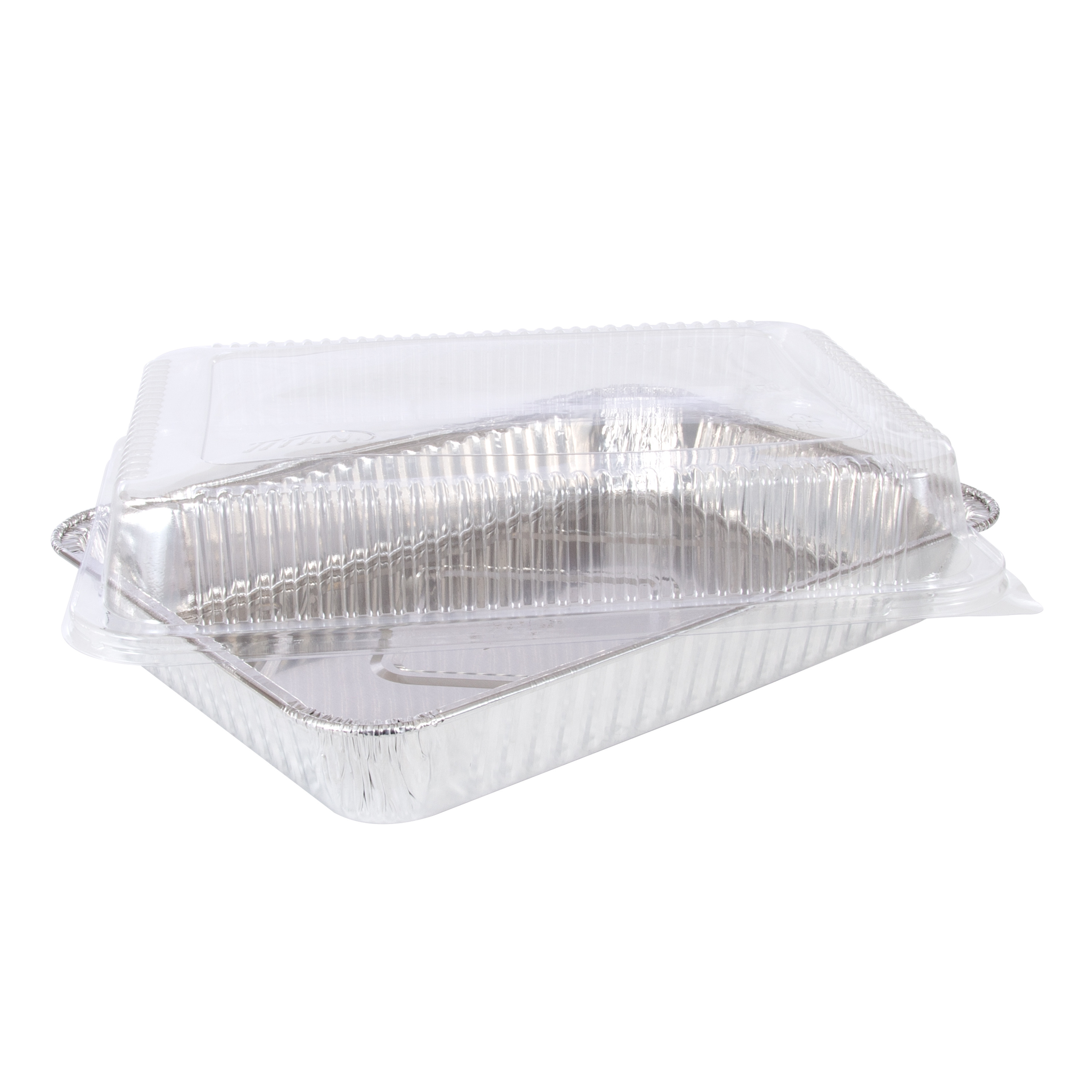 TITAN Ultra Plats rectangulaires en aluminium avec couvercles bombés, paquet de 3