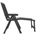 thumbnail image 2 of vidaXL Chaise Longue Anthracite Plastique, 2 of 5