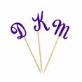 thumbnail image 3 of Darling Souvenir Custom Initials Wedding Cupcake Toppers Personalized Party Dessert Decorations - Pack Of 20, 3 of 3