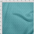 thumbnail image 4 of oneOone Viscose Chiffon Aqua Blue Fabric Asian Block Sewing Craft Projects Fabric Prints By Yard 42 Inch Wide, 4 of 4