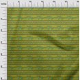 thumbnail image 2 of oneOone Tissu Polyester Lycra Rayé/feuilles & Floral Imprimé au Mètre 56 Pouces de Large, 2 of 4