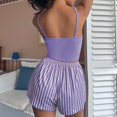 thumbnail image 5 of B91xZ Womens Pajamas Set Classic Pullover Long Satin Silk Pajama Set,Purple L, 5 of 5