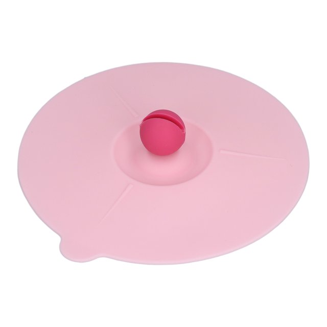 Teacup Lid, Strong Toughness Fine Workmanship Cup Lid For Ceramic Cup For Mug Cup Teacup Pink