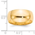 thumbnail image 3 of Bande Ajustée Confort Légère en Or Jaune 14K 8mm Taille 7, 3 of 3