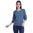 thumbnail image 2 of Moomaya T-Shirts Décontractés pour Femmes en Coton Grande Taille à Manches 3 /4 à Col Rond, 2 of 4