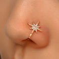 thumbnail image 3 of Trayknick Nose Cuffs Charming Trendy Non Piercing Easy to Wear Women Nose Rings Hoop for Party Silver 5, 3 of 13