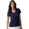 thumbnail image 1 of Hanes Womens Nano-T V-Neck T-Shirt, M, Deep Navy, 1 of 1