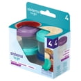 thumbnail image 1 of Sistema To Go Dressing Containers, 35 mL, Assorted Lid Colours, 4 Pack, 1 of 6