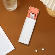 Cagogo Portable Pillbox, 7 Day Pill Organizer for Daily Medication, Travel Pill Case with AM PM Compartments, Small Pill Dispenser for Vitamins Supplements Pills, Weekly Organizer Box