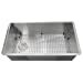 thumbnail image 3 of Nantucket Sinks ZR3218-OSD Évier de Cuisine Encastré sous le Bol Simple de 32 Pouces Pro Series avec Drain Déporté, Acier Inoxydable, 3 of 4