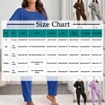thumbnail image 5 of Oksale Ensemble de Détente 2 Pcs Femmes Ample Manches Longues Col Ras du Cou Grande Taille Pyjamas Couleur Unie Joggers Ensembles de Pyjamas Ensemble Confortable Rouge TG, 5 of 5