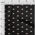 thumbnail image 1 of oneOone Georgette Viscose Black Fabric Triangle Geometric Crafts Projects Decor Fabric Printed By The Yards 42 Inches Wide, 1 of 4