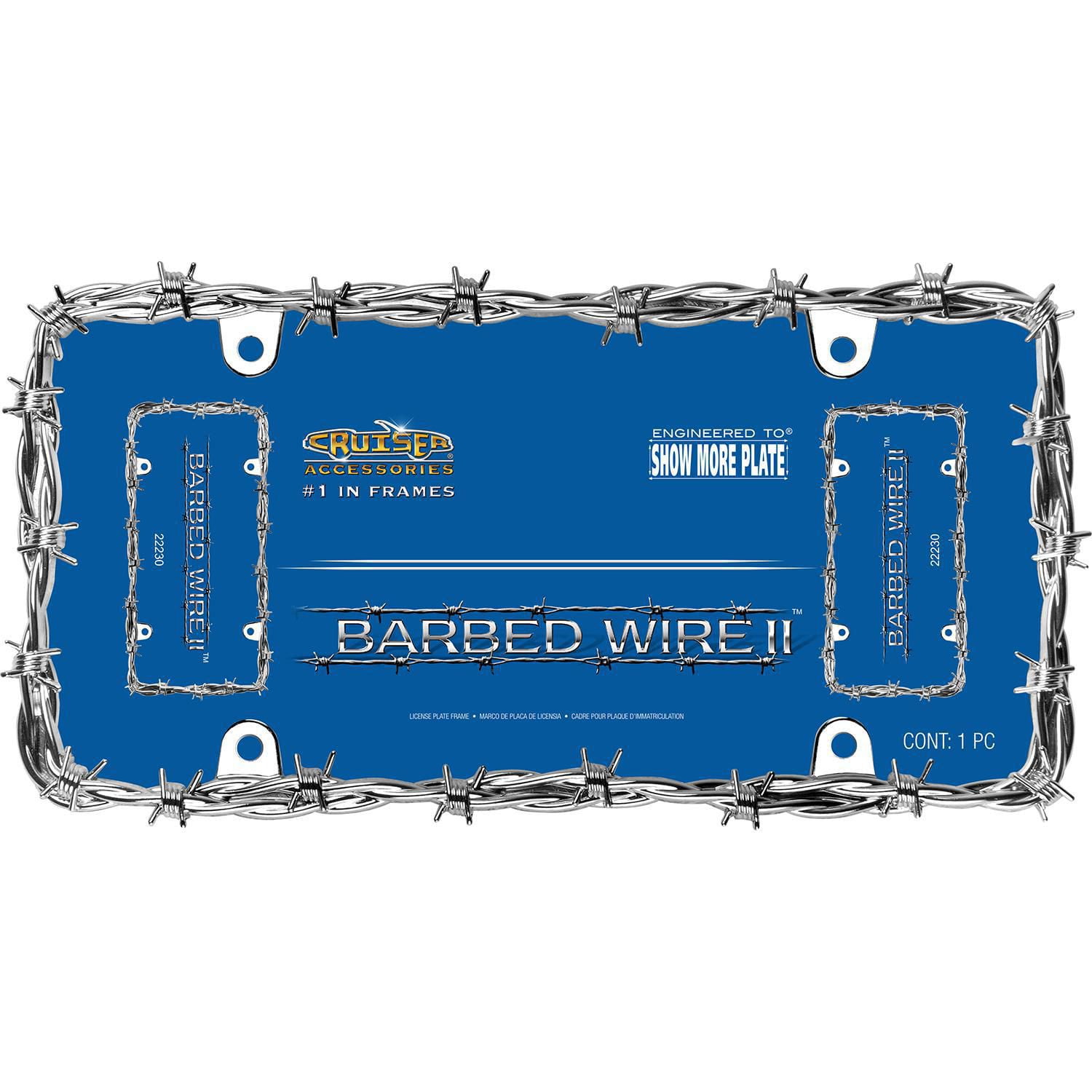 Cruiser Accessories Barbed Wire II, License Plate Frame