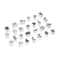 thumbnail image 1 of Number Baking Mold, Biscuit Pattern Mould 26Pcs Stainless Steel Wear Resistance Lightweight Easy   for Cake for Chocolate, 1 of 7