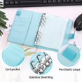 thumbnail image 2 of A6 Binder Budget Notebook Personal Planner Organizer System with Binder Pockets Cash Envelope Wallet for Saving Money Budgeting, 2 of 5
