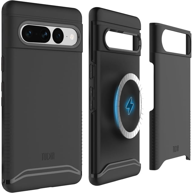 TUDIA Merge Google Pixel 7 Pro Case (2022) Magsafe Compatible Heavy Duty - Matte Black