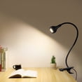 thumbnail image 1 of YOPTOP USB Rechargeable Clip-on Desktop LED Light Computer Reading Lamp with Button,black-whitelight, 1 of 8